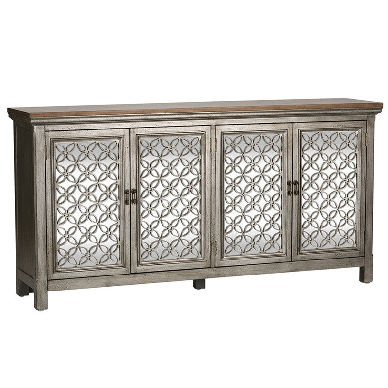 Westridge – 4 Door Accent Cabinet – Light Brown