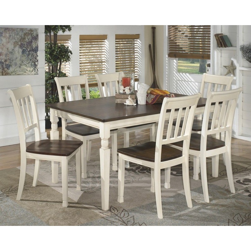 Whitesburg – White – 7 Pc. – Dining Room Table, 6 Side Chairs
