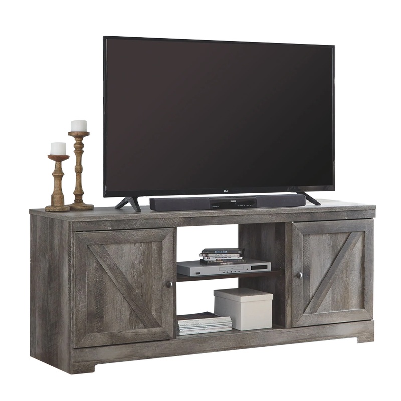 Wynnlow – Gray – 4 Pc. – Entertainment Center – 63″ TV Stand