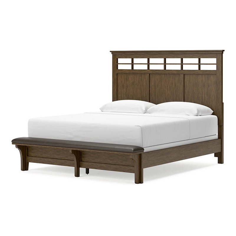 Shawbeck – Medium Brown – California King Panel Bed