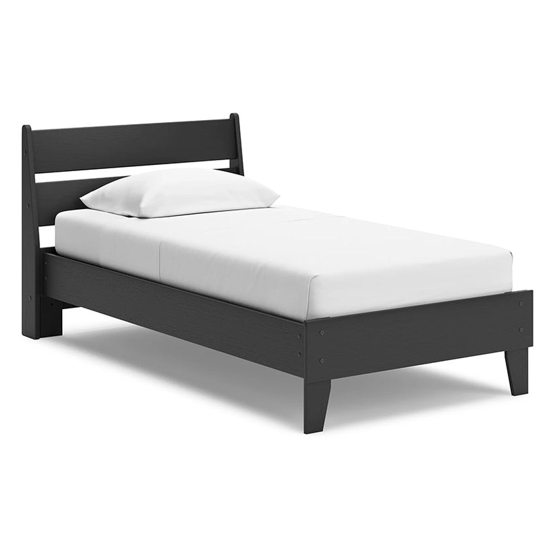 Socalle – Black – Twin Panel Platform Bed