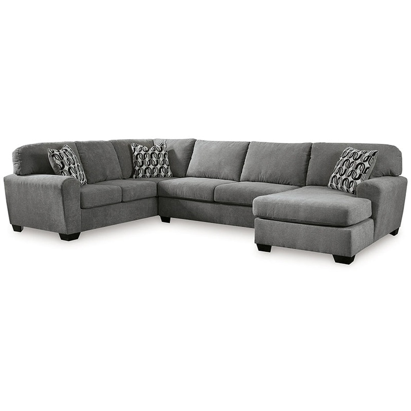 Birkdale Court – Gray – 3-Piece Sectional With Raf Corner Chaise