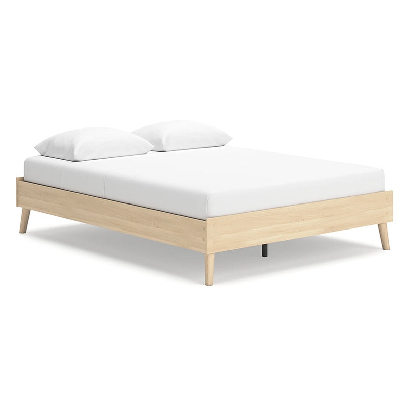 Cabinella – Tan – Queen Platform Bed
