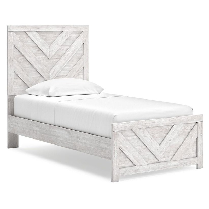 Cayboni – Whitewash – Twin Panel Bed