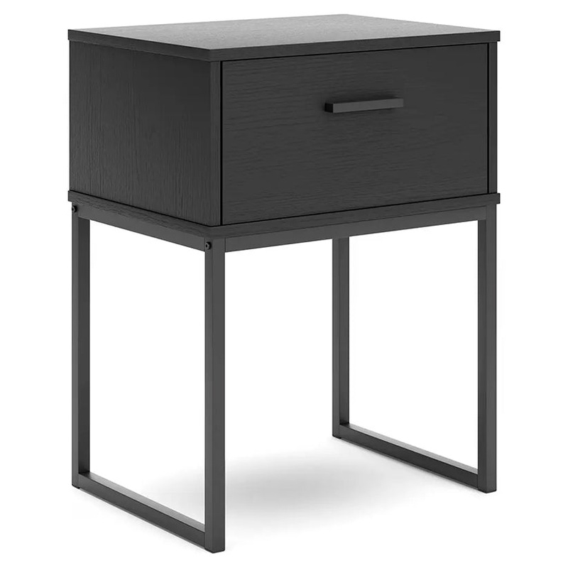 Socalle – Black – One Drawer Night Stand