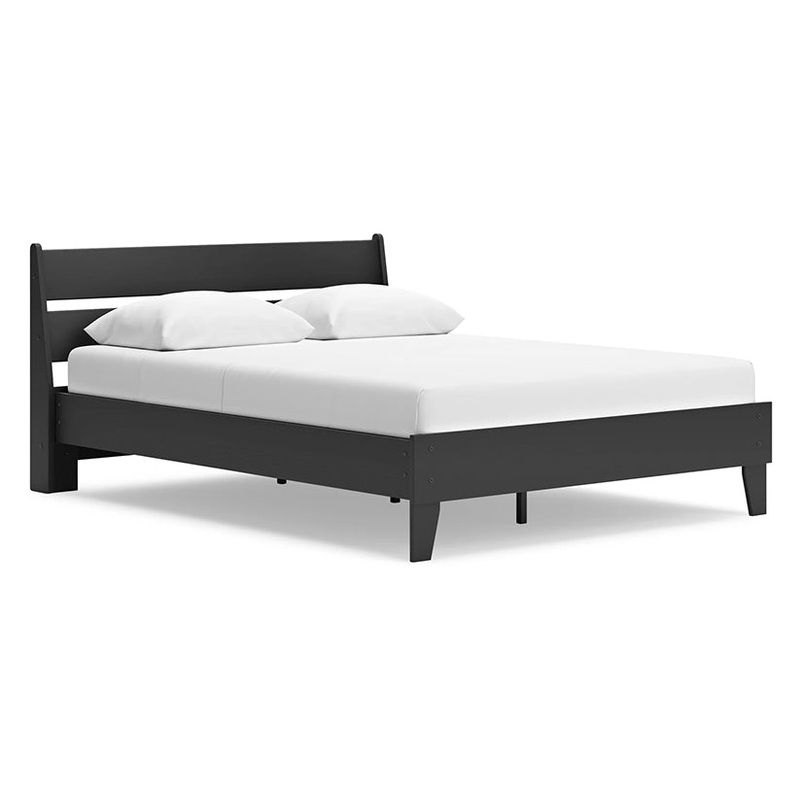 Socalle – Black – Queen Panel Platform Bed