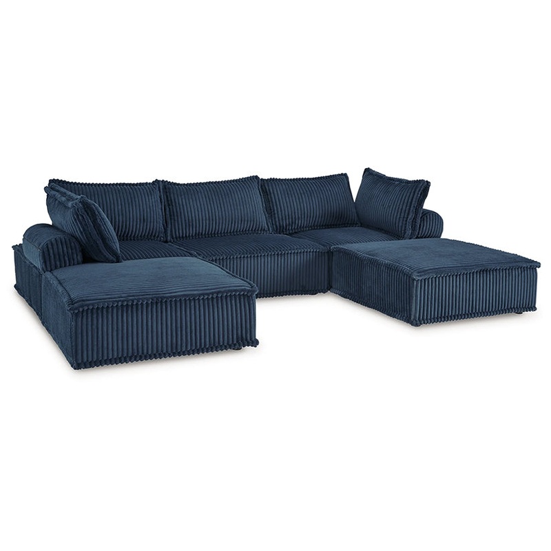 Bales – Navy – 5-Piece Modular Seating