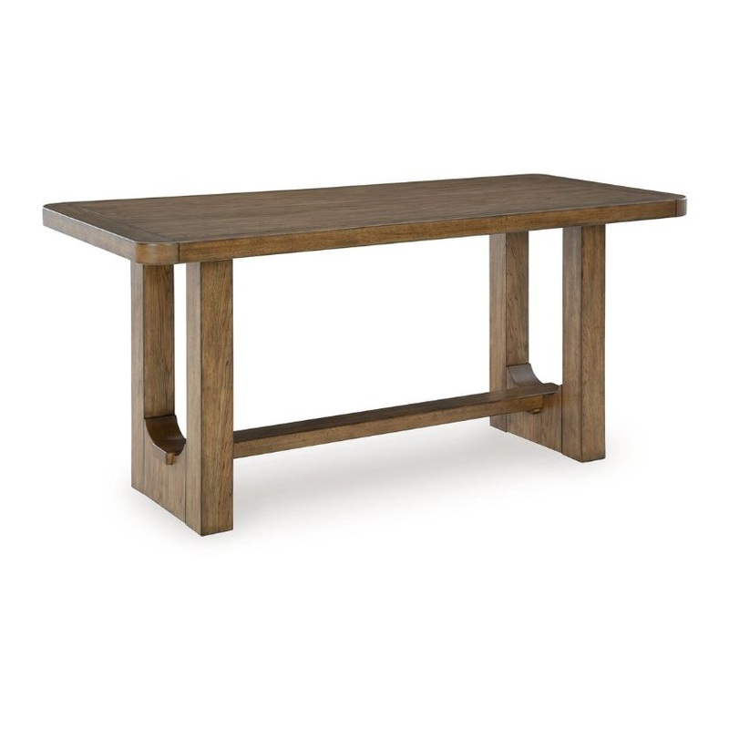 Cabalynn – Light Brown – Rectangular Dining Room Counter Table