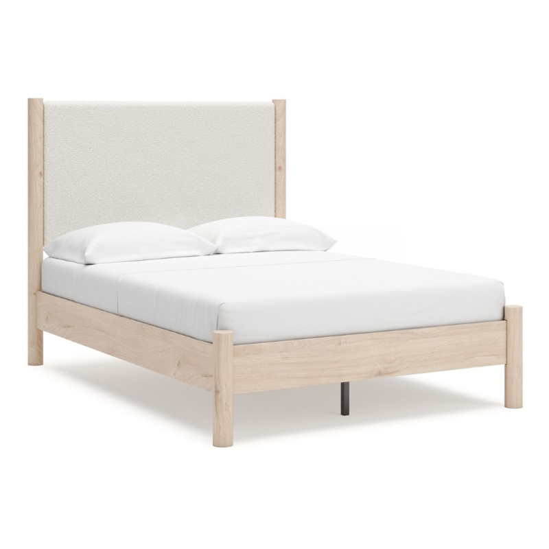 Cadmori – Two-tone – Full Upholstered Panel Bed