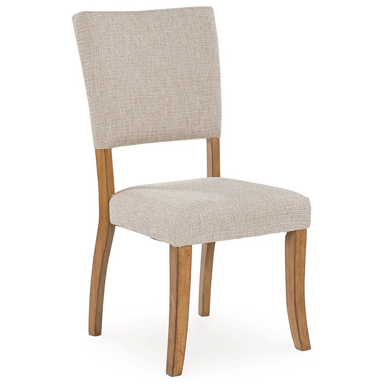 Rybergston – Light Brown – Dining Upholstered Side Chair (Set of 2)