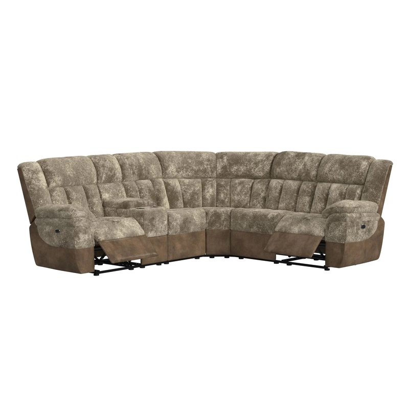 Santorini – 6 Piece Motion Sectional Set – Dillon/Shire Cappuccino