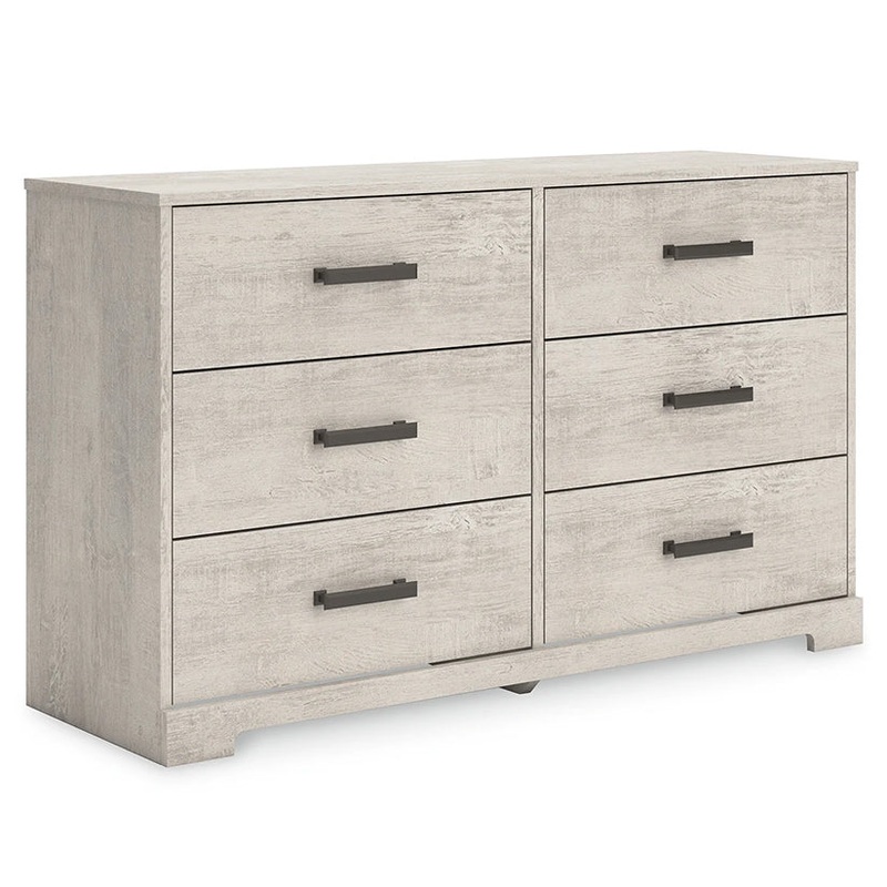 Shawburn – Whitewash – Six Drawer Dresser