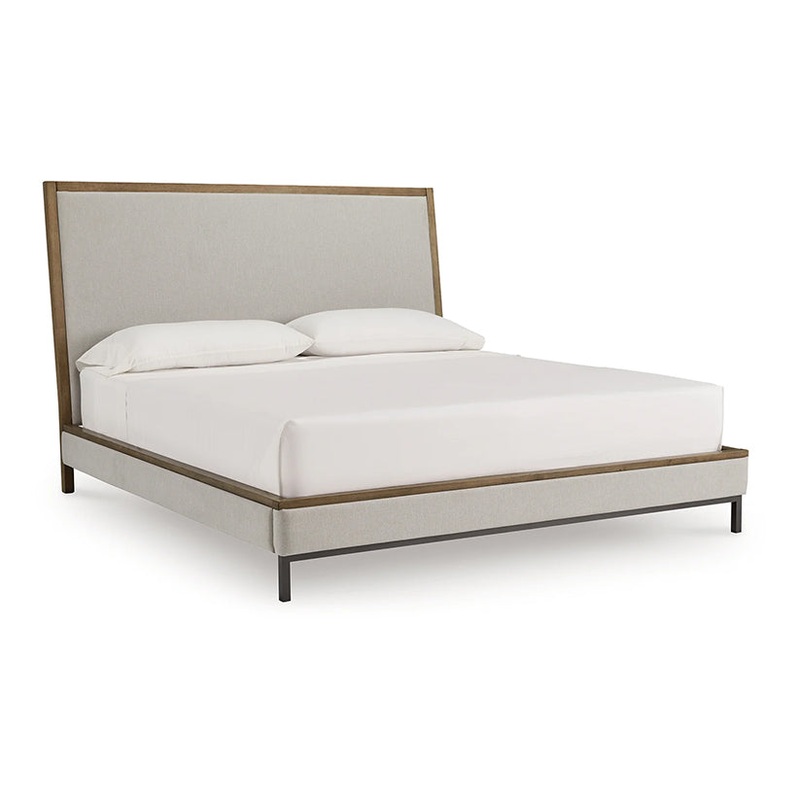 Tomtyn – Light Brown – California King Upholstered Bed