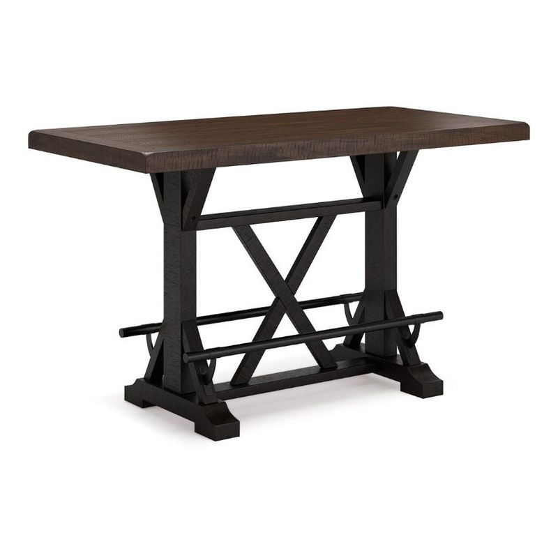 Valebeck – Black / Brown – Rectangular Dining Room Counter Table