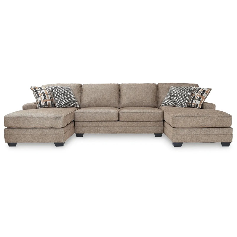 Cannonbrook – Nutmeg – 3-Piece Sectional With Chaises