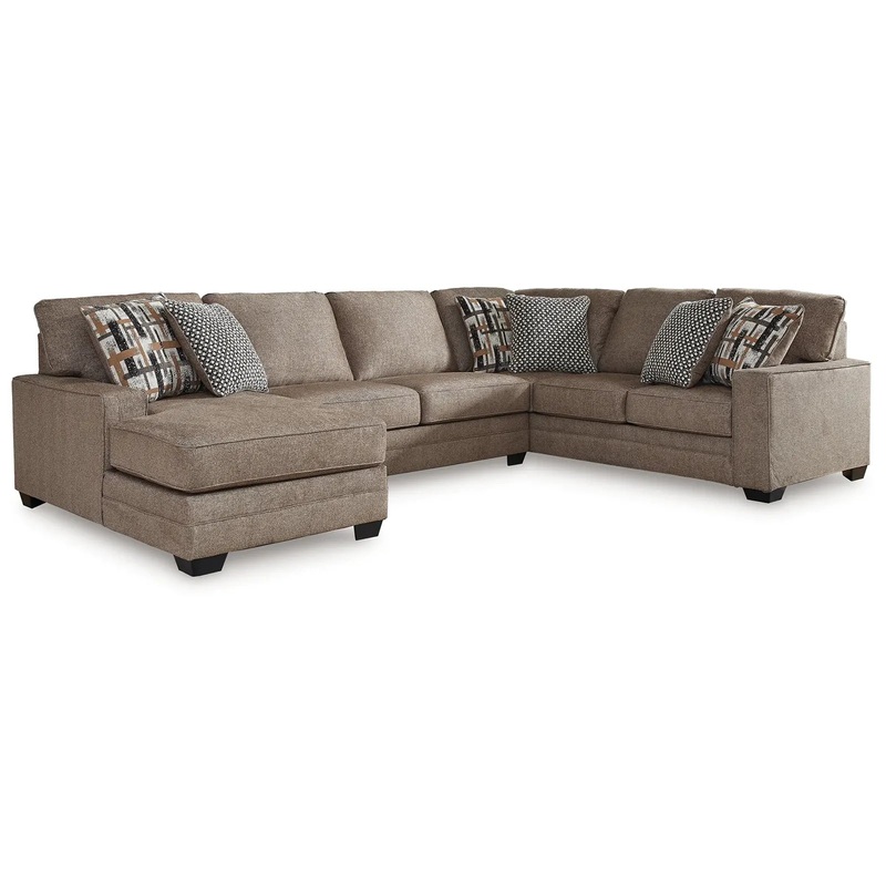 Cannonbrook – Nutmeg – 3-Piece Sectional With Laf Corner Chaise