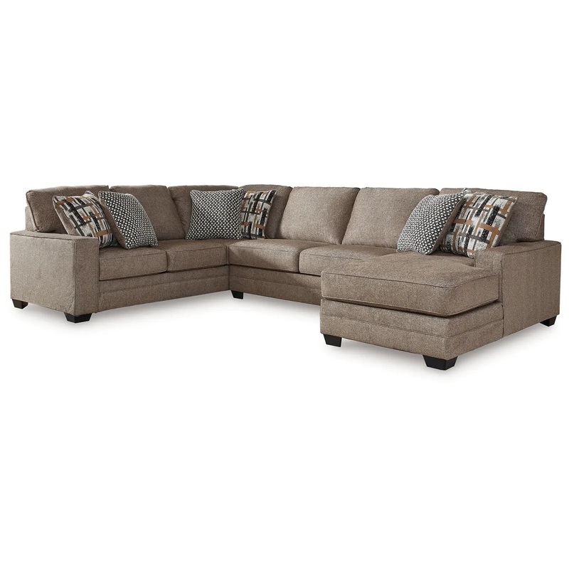 Cannonbrook – Nutmeg – 3-Piece Sectional With Raf Corner Chaise