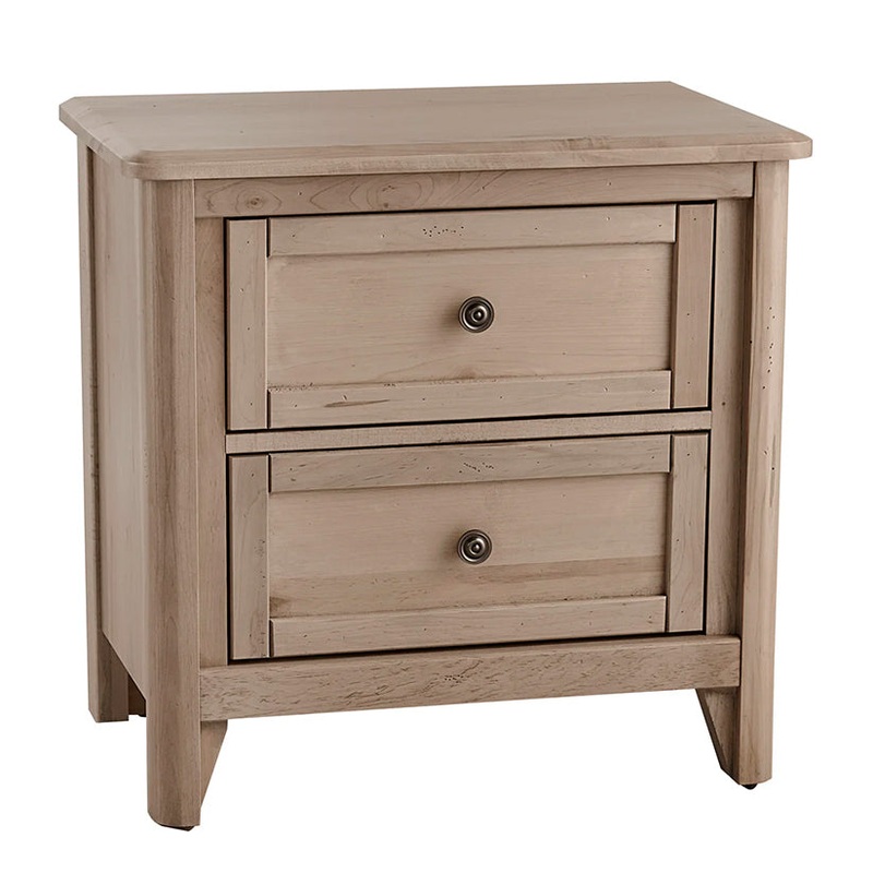 Woodbridge – Nightstand – 2 Drawer – Clear Maple
