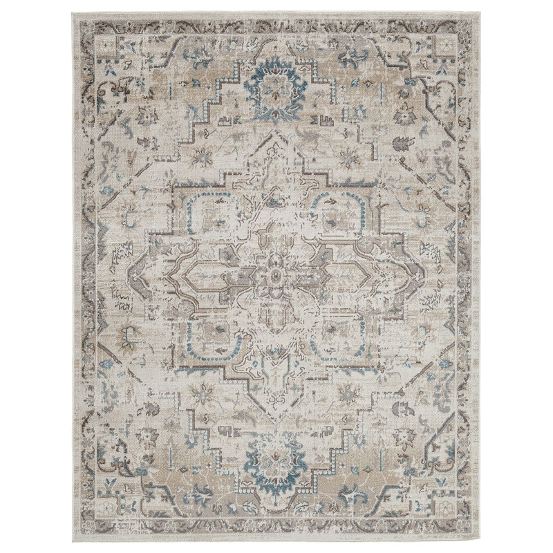 Barkham – Beige – Washable Large Rug – 8′ x 10′