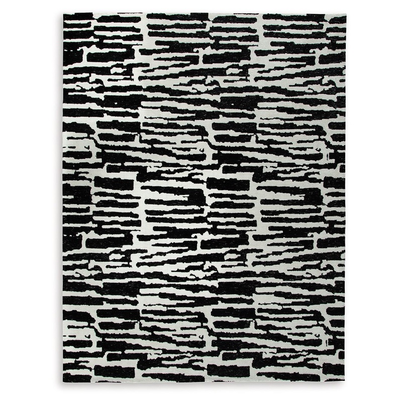 Bramshaw – Black / Ivory – Large Rug – 8′ x 10′