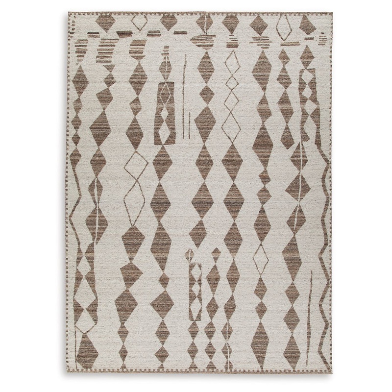 Brettler – Beige / Brown – Extra Large Rug – 10′ x 14′