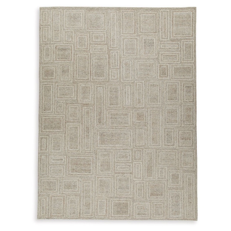 Brickburgh – Gray / Ivory / Honey – Extra Large Rug – 10′ x 14′