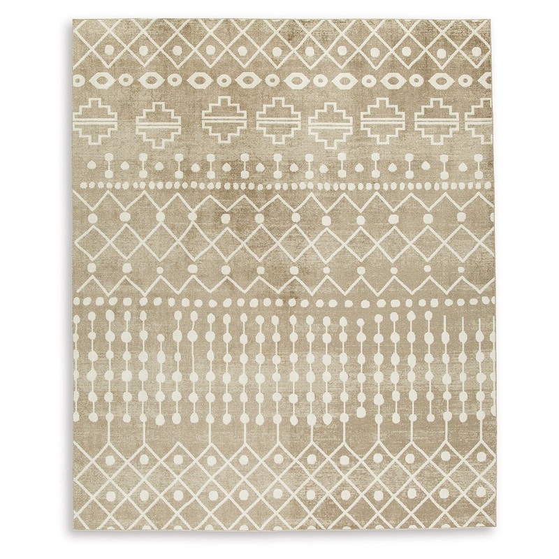 Bunchly – Tan / Brown / Cream – Large Rug – 8′ x 10′