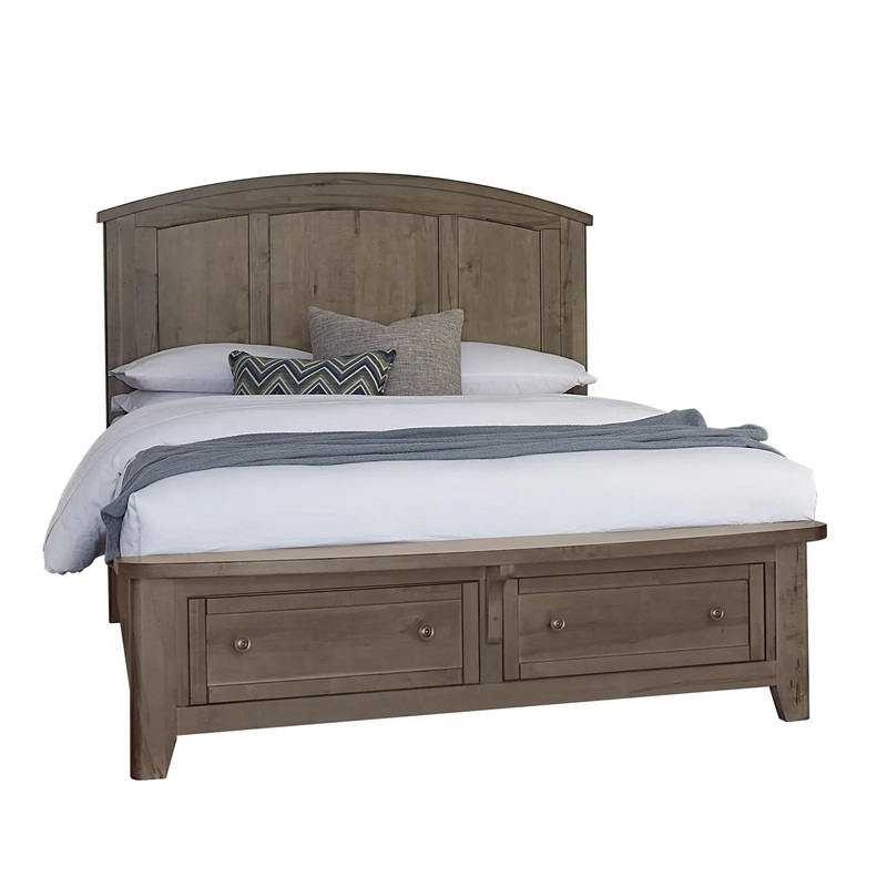 Woodbridge – King Arch Storage Bed – Dark Cashmere