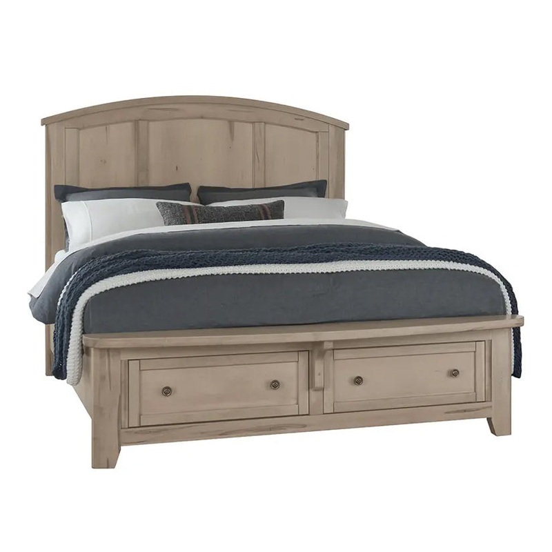 Woodbridge – Queen Arch Storage Bed – Clear Maple