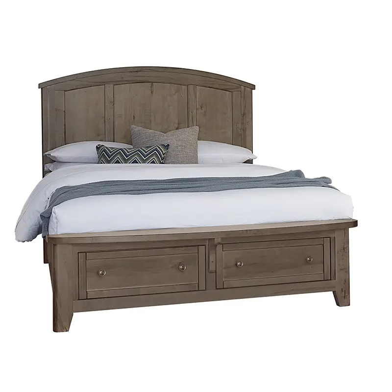 Woodbridge – Queen Arch Storage Bed – Dark Cashmere