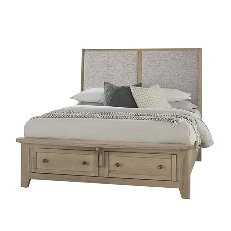 Woodbridge – Queen Storage Upholstered Bed With Grey Fabric – Shadow Grey