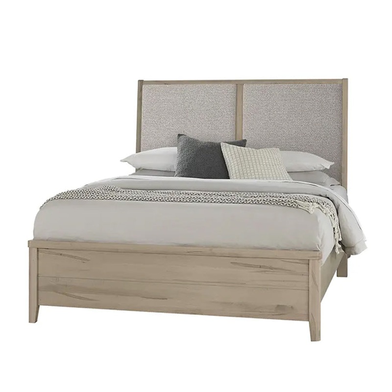 Woodbridge – Queen Upholstered Bed With Grey Fabric – Shadow Grey