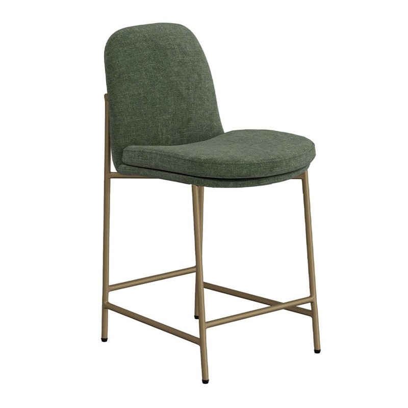 America – Metal Bar Stool – Olive Green