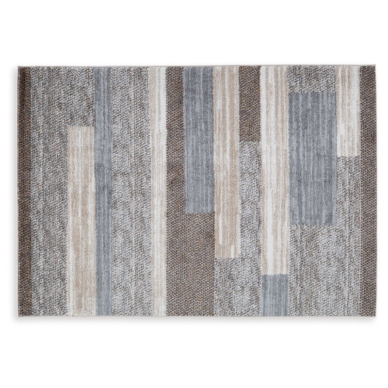 Sethburn – Cream / Brown / Gray – Medium Rug – 5′ x 7′