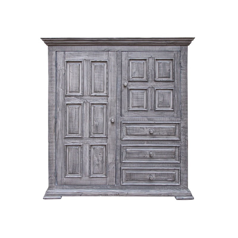 Terra Gray – Chest With 3 Drawers – Distressed Gray