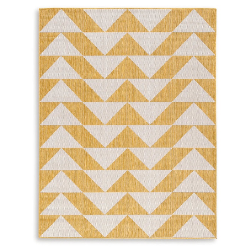 Thomley – Ivory / Yellow – Medium Rug – 5′ x 7′