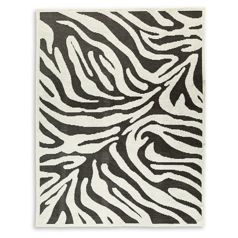 Thomwith – Black / Ivory – Large Rug – 8′ x 10′