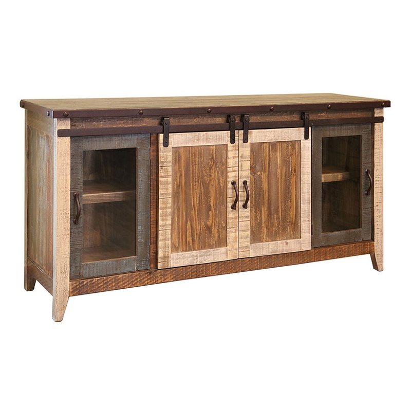 Antique – 70″ TV Stand / Console – Multicolor