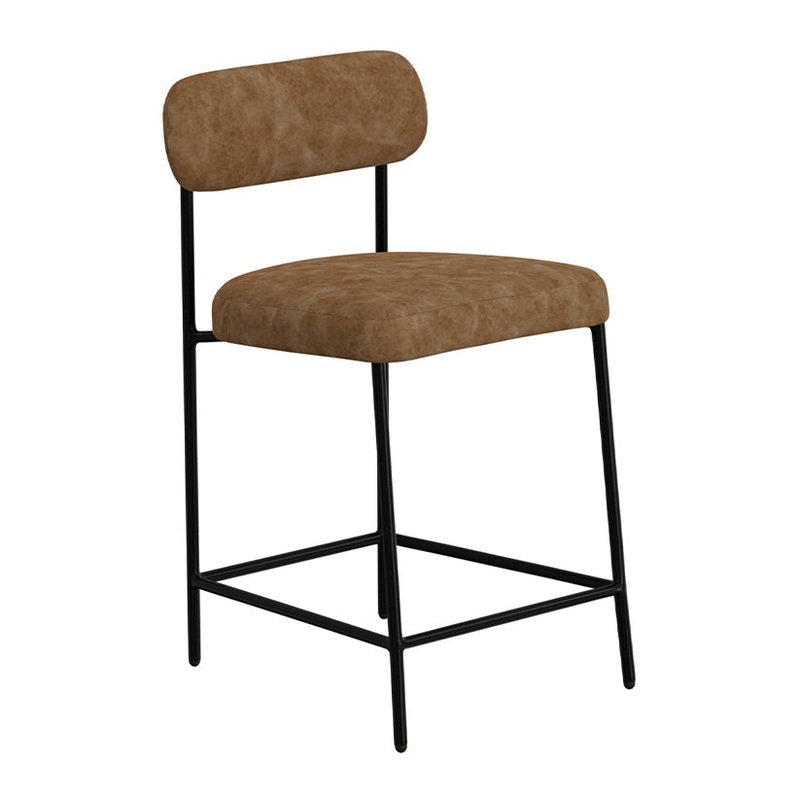 Salamanca – Metal Bar Stool – Ivonhoe Cognac / Caramel Color
