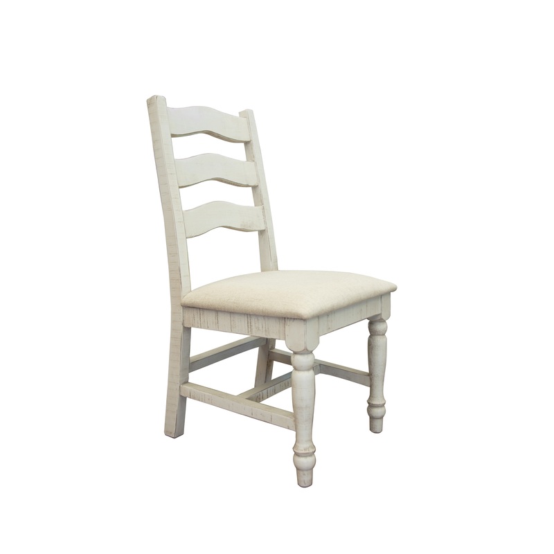 Stone – Chair With Turned Legs – Antique Ivory