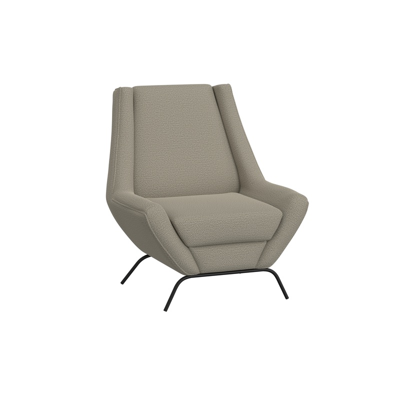 Tyne – Fabric Armchair – Almond Gray