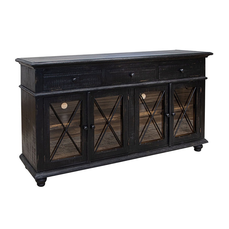 Vintage – Console / TV Stand – Antiqued Black