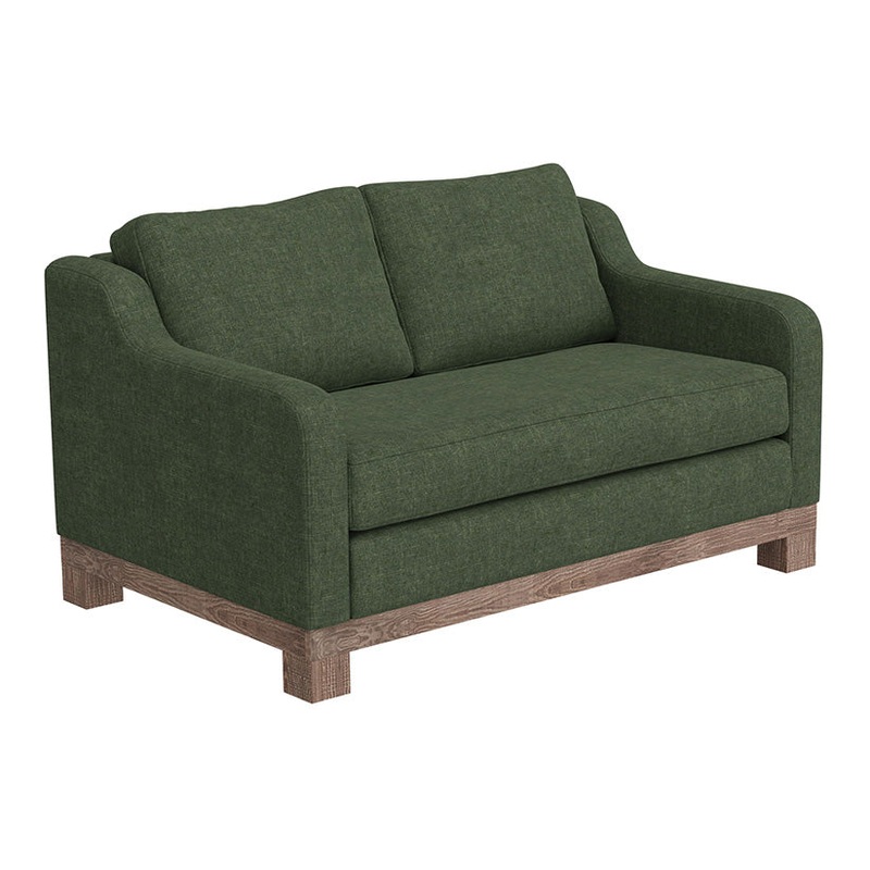 Samba – Fabric Loveseat – Olive Green