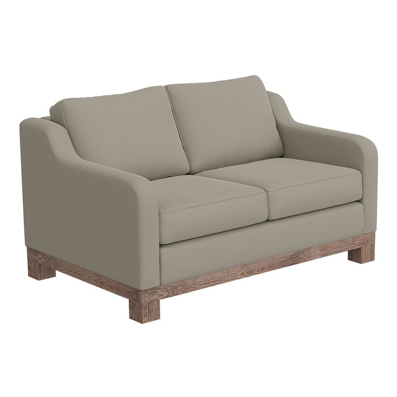 Samba – Modern Loveseat – Almond Gray