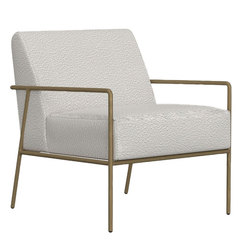 Aragon – Armchair – Beige / Gold
