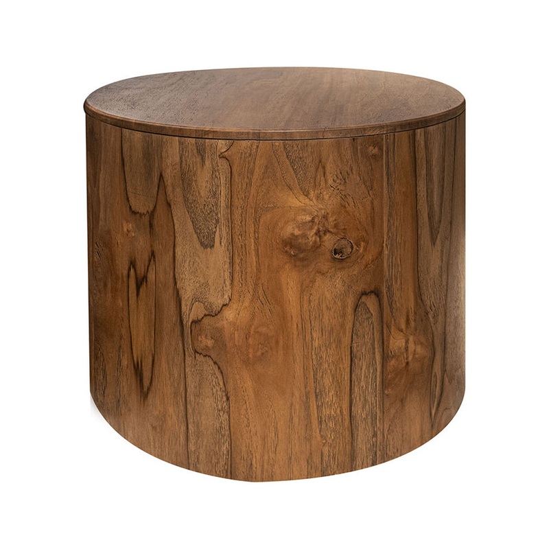 Balam – End Table – Almond / Barrel Brown