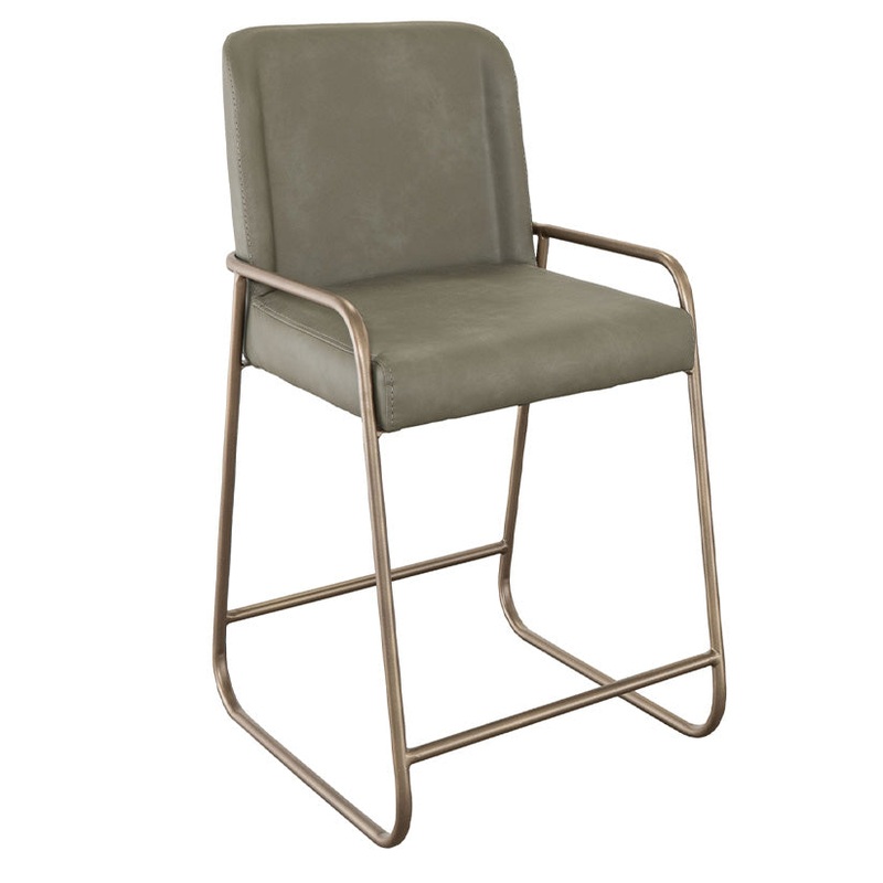 Seating – 24″ IUP Barstool – Green / Gold