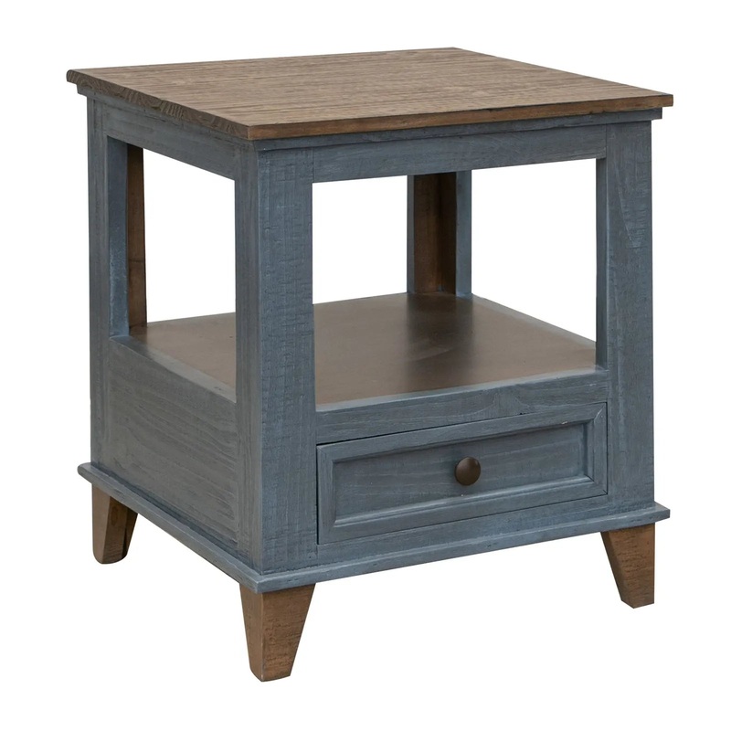 Toscana – End Table – Deep Blue