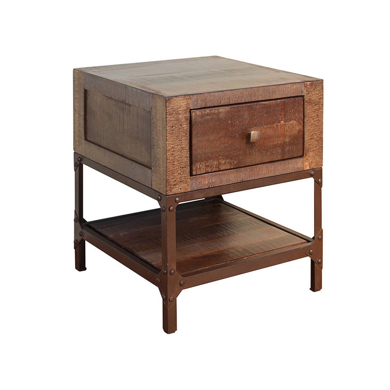 Urban Gold – End Table – Brown / Golden Undertones