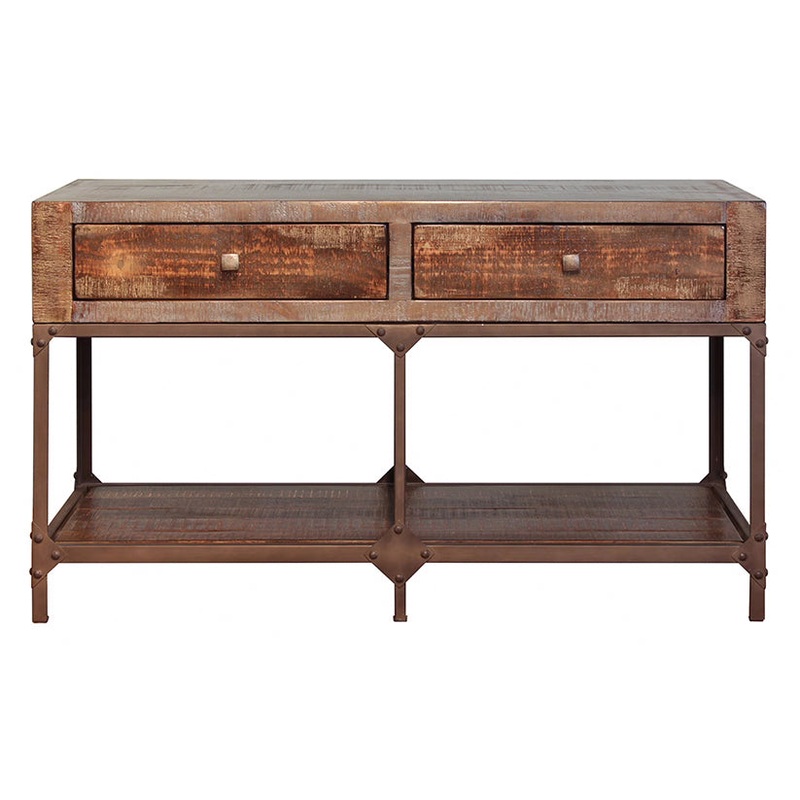 Urban Gold – Sofa Table – Brown / Golden Undertones